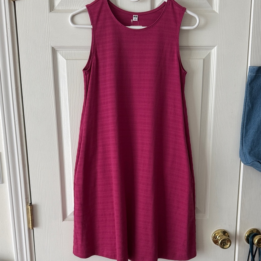 Uniqlo Fuchsia Sleeveless Mini Dress